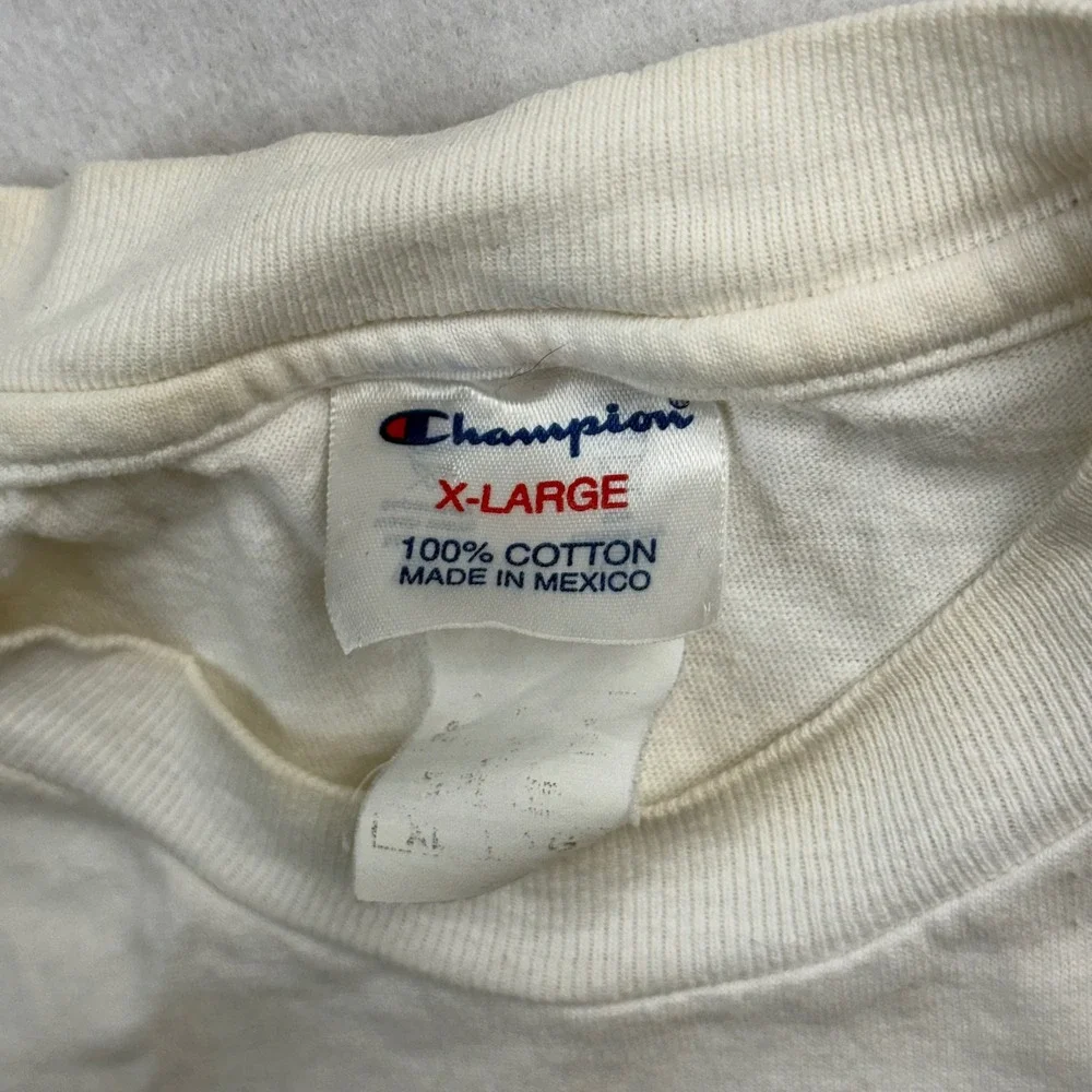 90s Champion San Francisco Warriors Vintage Graphic T-Shirt White Mens XL - Picture 3 of 7
